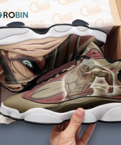 Shingeki no Kyojin Eren & Armored Titan Jordan 13 Sneakers – Unique Design
