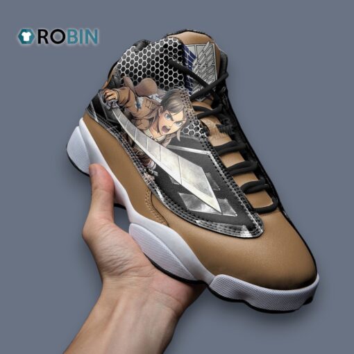Shingeki no Kyojin Eren Yeager Jordan 13 Sneakers – Anime Inspired Design