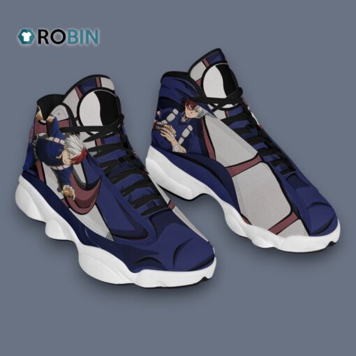 Shoto Todoroki Inspired Jordan 13 Sneakers – Unique Anime Design