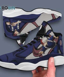 Shoto Todoroki Inspired Jordan 13 Sneakers – Unique Anime Design