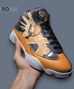 Shoyo Hinata Inspired Jordan 13 Sneakers – Anime Graphic Sneaker Design