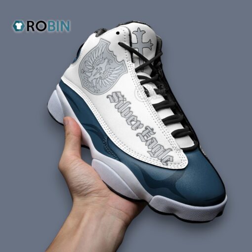 Silver Eagle Jordan 13 Sneakers – Stylish Printed Design for Trendy Footwear Lovers