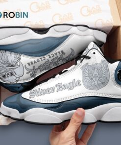 Silver Eagle Jordan 13 Sneakers – Stylish Printed Design for Trendy Footwear Lovers