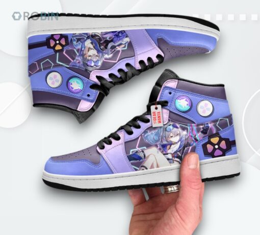 Silver Wolf HSR Jordan 1 High – Custom Anime Sneakers