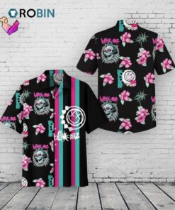 Skull Hawaiian Shirt –  Blink 182 Summer Print Skull Hawaiian Shirt –  Blink 182 Summer Print