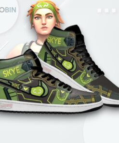 Skye Valorant Jordan 1 High Sneakers – Gamer Design Skye Valorant Jordan 1 High Sneakers – Gamer Design
