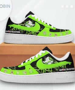 Slimer Design Ghostbusters Air Force 1 Shoes   Frozen Empire Edition