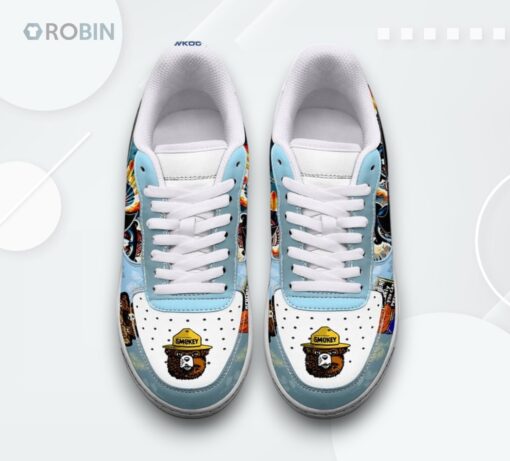 Smokey Bear Wildfire Prevention Air Force 1 Shoes   Nature Inspired Design