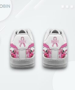 Snoopy Halloween Breast Cancer Awareness Air Force 1 Shoes