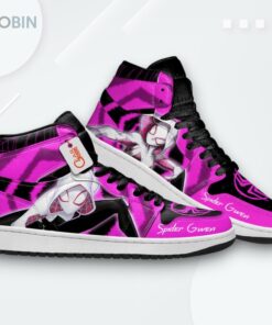 Spider Gwen Jordan 1 High – Custom Sneakers Spider Gwen Jordan 1 High – Custom Sneakers
