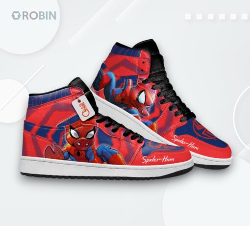 Spider Ham Jordan 1 High – Spider Verse Custom Sneakers