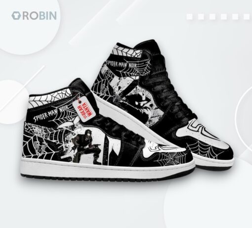 Spider Man Noir Jordan 1 High – Custom Spider Verse Sneakers