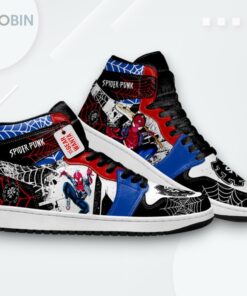 Spider Punk Jordan 1 High – Spider Verse Custom Sneakers Spider Punk Jordan 1 High – Spider Verse Custom Sneakers