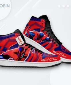 Spider Verse Jordan 1 High – Miguel O’Hara Custom Sneakers Spider Verse Jordan 1 High – Miguel O’Hara Custom Sneakers