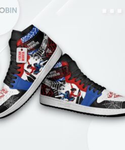 Spider Verse Jordan 1 High – Pavitr Prabhakar Custom Sneakers Spider Verse Jordan 1 High – Pavitr Prabhakar Custom Sneakers