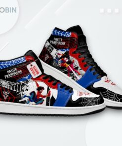 Spider Verse Jordan 1 High – Pavitr Prabhakar Custom Sneakers Spider Verse Jordan 1 High – Pavitr Prabhakar Custom Sneakers