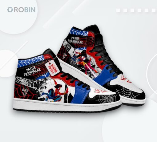 Spider Verse Jordan 1 High – Pavitr Prabhakar Custom Sneakers