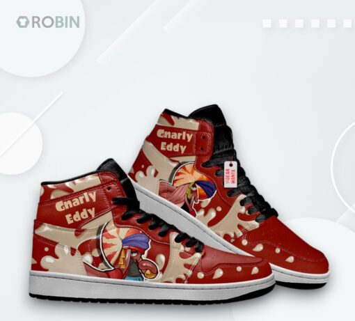 Splatoon Jordan 1 High Custom Sneakers – Gnarly Eddy Design