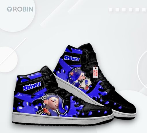 Splatoon Shiver Jordan 1 High – Custom Ink Print Sneakers