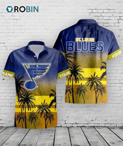 St. Louis Blues Hawaiian Shirt –  Personalized NHL Aloha Design