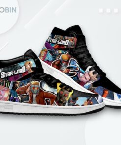 Star Lord Galaxy Jordan 1 High Top Sneakers Star Lord Galaxy Jordan 1 High Top Sneakers