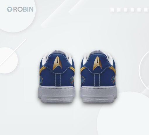 Star Trek Original Series Denim Air Force 1 Sneakers with Printed Design