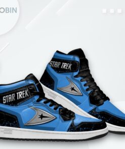 Star Trek Starfleet Jordan 1 High Top Sneakers Star Trek Starfleet Jordan 1 High Top Sneakers