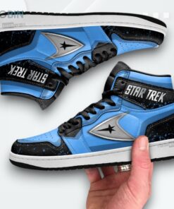 Star Trek Starfleet Jordan 1 High Top Sneakers Star Trek Starfleet Jordan 1 High Top Sneakers