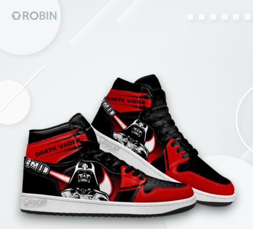 Star Wars Darth Vader Jordan 1 High Sneakers Custom For Fans