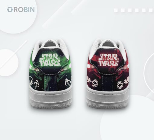 Star Wars Jedi Lightsaber Art Air Force 1 Sneakers   Unique Graphic Design