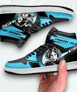 Star Wars Princess Leia Jordan 1 High – Custom Sneakers Star Wars Princess Leia Jordan 1 High – Custom Sneakers