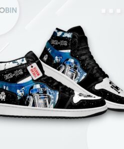 Star Wars R2 D2 Custom Jordan 1 High Top Sneakers Star Wars R2 D2 Custom Jordan 1 High Top Sneakers