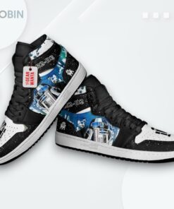 Star Wars R2 D2 Custom Jordan 1 High Top Sneakers