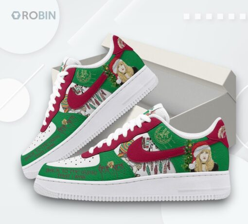 Stevie Nicks ‘Back To The Gypsy’ Christmas Air Force 1 Shoes   Unique Design