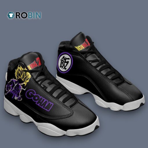 Stylish Gohan SSJ Jordan 13 Sneakers – Unique Dragon Ball Z Design