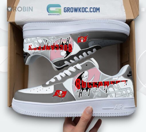Stylish Tampa Bay Buccaneers Logo Air Force 1 Sneakers for Fans
