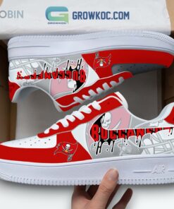 Stylish Tampa Bay Buccaneers Logo Air Force 1 Sneakers for Fans