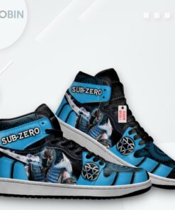 Sub Zero Jordan 1 High – Mortal Kombat Custom Sneakers