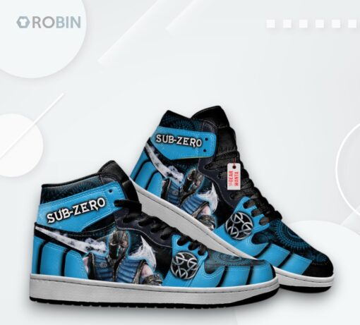 Sub Zero Jordan 1 High – Mortal Kombat Custom Sneakers