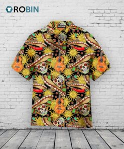Sugar Skull Hawaiian Shirt –  Day of the Dead Mexican Shirt