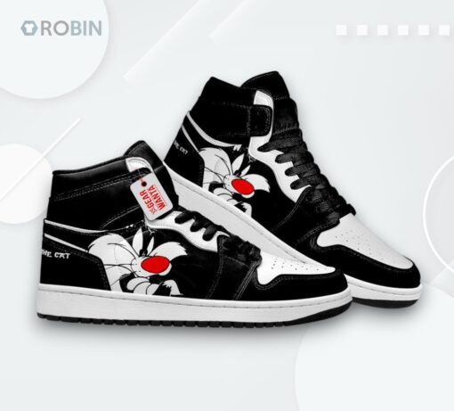 Sylvester Cat Jordan 1 High – Custom Cartoon Sneakers