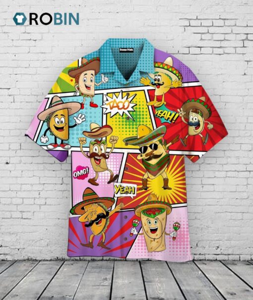 Taco Hawaiian Shirt –  Funny Mexican Aloha Shirt