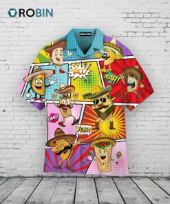 Taco Hawaiian Shirt –  Funny Mexican Food Print Aloha Shirt Taco Hawaiian Shirt –  Funny Mexican Food Print Aloha Shirt