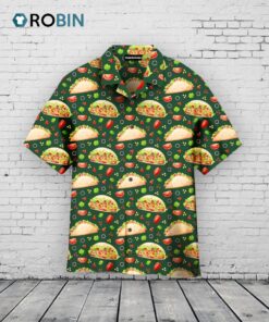 Tacos & Mexico Hawaiian Shirt –  Cinco De Mayo Food Pattern