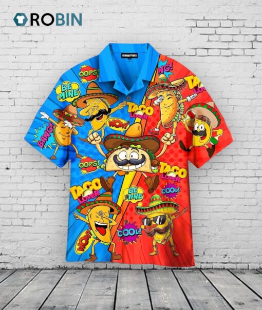 Tacos Cinco De Mayo Hawaiian Shirt –  Funny Mexican Aloha