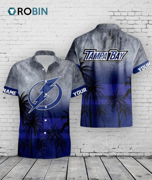 Tampa Bay Lightning Hawaiian Shirt –  Personalized NHL Beach Design
