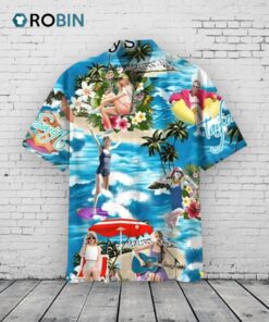 Taylor Swift Beach Hawaiian Shirt –  Tropical Pop Music Aloha Shirt