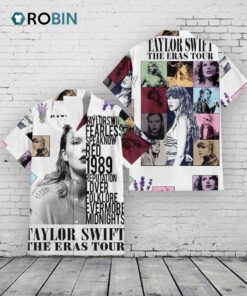 Taylor Swift Eras Tour Hawaiian Shirt –  Tropical Album Design