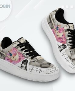 Taylor Swift Fair in Love & Poetry Graphic Air Force 1 Shoes