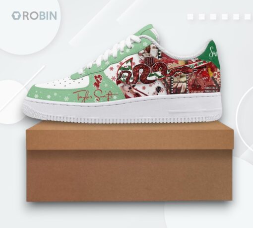 Taylor Swift Snake Queen Air Force 1 Shoes   Stylish Graphic Design
